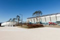 GANGNEUNG, SOUTH KOREA - JANUARY, 2017: Construction Gangneung Oval in the Olympic Park