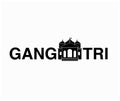 Gangotri typography with the temple of Gangotri dham. Gangotri dham lettering