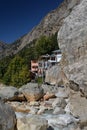 Gangotri, Uttarakhand, India. The river ganges and village.