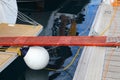 Gangplank bridge to a boat in Croatia Royalty Free Stock Photo