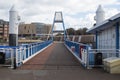 Gangplank pier entrance or exit from the landing stage for the Shields Passenger Ferry on the River Tyne