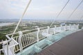 Gangshan Kaohsiung, Taiwan. - April 20, 2018: Landscape View of The Agongdian Water Reservoir Area From The Newly Built Landmark