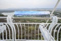 Gangshan Kaohsiung, Taiwan. - April 20, 2018: Landscape View of The Agongdian Water Reservoir Area From The Newly Built Landmark