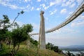 Gangshan Kaohsiung, Taiwan. - April 20, 2018: Landscape View of Siaogangshan Skywalk Park, which is shaped on the image of a vio