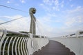 Gangshan Kaohsiung, Taiwan. - April 20, 2018: Landscape View of Siaogangshan Skywalk Park, which is shaped on the image of a vio