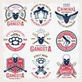 Gangster Colored Emblems