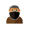 Gangster Icon Isolated. Flat Design Royalty Free Stock Photo