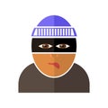 Gangster Icon Isolated Royalty Free Stock Photo