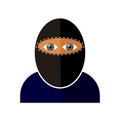 Gangster Icon Isolated Royalty Free Stock Photo