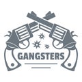 Gangsters logo, vintage style