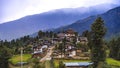 Gangte Goemba of Phobjikha Valley ,Bhutan Royalty Free Stock Photo