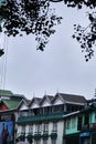 Gangtok, India - June 21, 2022: Beautiful architecture at MG Marg street, MG Marg street at Morning