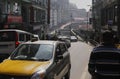 busy street of gangtok, the beautiful hill station is the capital city of sikkim