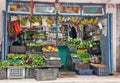 Gangtok, West Bengal, India. June 22, 2022. Vegetable Shop, road side of a busy area in Gangtok to sell her vegetables