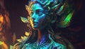 the ganja goddess 8k UHD HDR bio luminescent effect generative AI