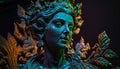 the ganja goddess 8k UHD HDR bio luminescent statue generative AI