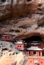 Ganlu temple , a Temple built on dangous cliff, in Fujian, China