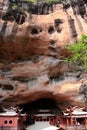 Ganlu temple , a Temple built on dangous cliff, in Fujian, China