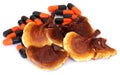 Ganoderma mushroom with capsule