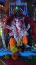 Ganpati bappa at our house holding sword