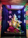 Ganpatibappamorya Mangalmurti Morya Puneganpatifestival 2020 India Royalty Free Stock Photo