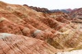 Colourful Hills Scenic Area of Zhangye National Geopark (Zhangye Danxia) in Zhangye, Gansu, China.