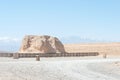 The First Pier of the Great Wall Scenic Spot. a famous historic site in Gansu, China. Royalty Free Stock Photo