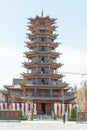 Zhangye Wanshou Pagoda. a famous historic site in Zhangye, Gansu, China.