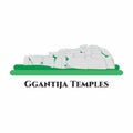 ÃÂ gantija Temples. One of the oldest free standing monuments in the world. Included in the UNESCO World Heritage List. Cartoon