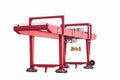 Gantry container crane isolated