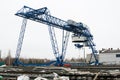 Gantry crane Royalty Free Stock Photo