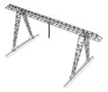 Gantry crane. Wire-frame. Vector EPS10 format