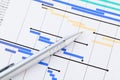 Gantt chart Royalty Free Stock Photo