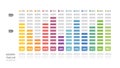 Gantt chart timeline infographic template. Modern milestone element timeline diagram calendar and bar graph topics, vector Royalty Free Stock Photo