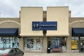 Gap Factory Store logo sign at Windsor Crossing Premium Outlet mall in Canada