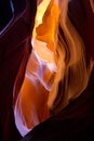 Gap in Lower Antelope Canyon, Page, Arizona Royalty Free Stock Photo