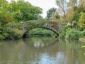 The Gapstow Bridge view in Central Park Royalty Free Stock Photo