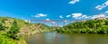 Garabit Viaduct, a railway bridge across the Truyere in France Royalty Free Stock Photo