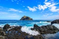 Garachico, Tenerife, Canary islands, Spain: Landscape of Roque de Garachico Royalty Free Stock Photo