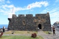 Main facade of the San Miguel castle in Garachico, Tenerife, Spain