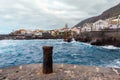 Garachico, Tenerife, Canary islands, Spain: Overview of the colorful and beautiful town