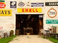 Garage antique americana rustic rural vintage signs Maine barn