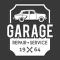 Garage badge. Car repair logo Royalty Free Stock Photo