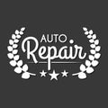 Garage badge/label. Car repair logo. Vector vintage hipster garage logo Royalty Free Stock Photo