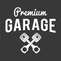 Garage badge. Car repair logo Royalty Free Stock Photo