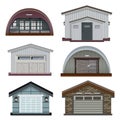 Garage Buildings Realistic Set