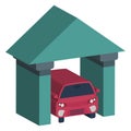 Garage Color vector icon fully editable Royalty Free Stock Photo