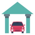 Garage Color vector icon fully editable Royalty Free Stock Photo