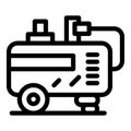 Garage compressor icon, outline style