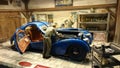 Bugatti 57 SC Atlantic scale model diorama Royalty Free Stock Photo